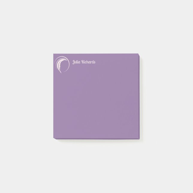 Bloco De Notas Macarão Roxo do Escritor (Frente)