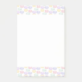 Bloco De Notas Macarões Franceses com Aquarela