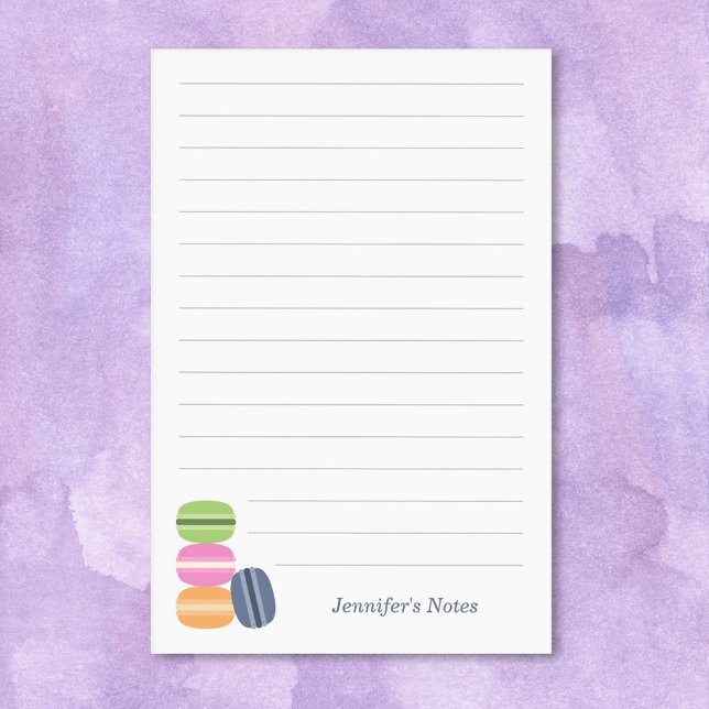 Bloco De Notas Macarons (Macarons post-it notes)