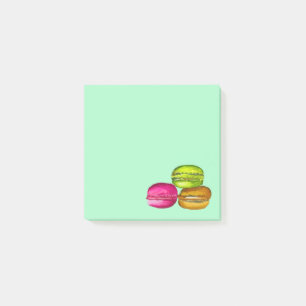 Bloco De Notas Macarons coloridos, a aquarela é funky