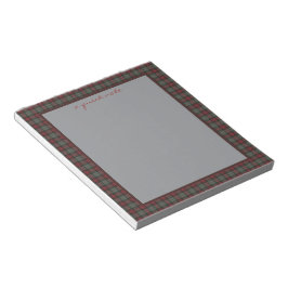 Bloco De Notas MacLachlan Moderno Original Tartan Escocês