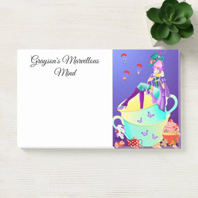Bloco De Notas Mad Hatter em Teacup Wonderland (Escritótio)