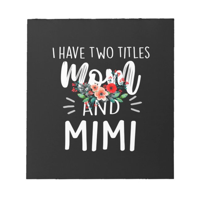 Bloco De Notas Madre Art | Aniversário Da Mãe E Da Mimi (Frente)