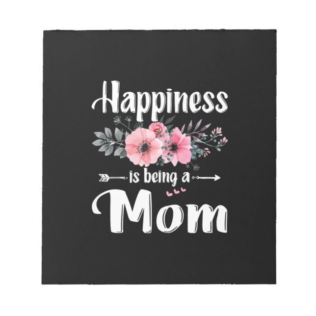 Bloco De Notas Madre Art | Felicidade É Ser Mãe Aniversário (Frente)