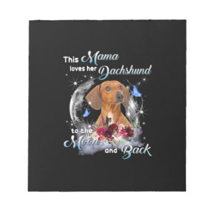 Bloco De Notas Mãe Art Dachshund Mama Birthday