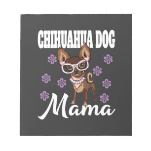 Bloco De Notas Mãe de cachorro Chihuahua feminina