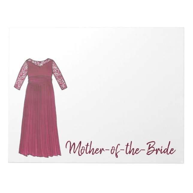 Bloco De Notas Mãe do Notepad do Partido Notepad do Casamento Not (Frente)