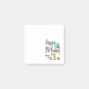 Bloco De Notas Mãe, eu te amo. Feliz Aniversário.