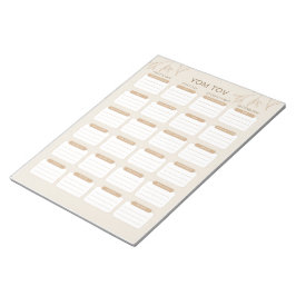 Bloco De Notas Mãe Judaica Ocupada Yom Tov Meal Planner