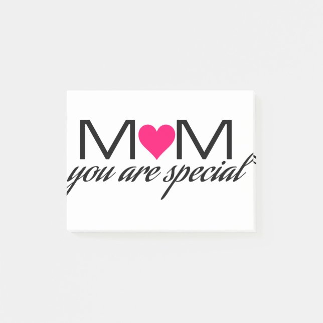 Bloco De Notas Mãe, você é especial Poste Notas (Frente)