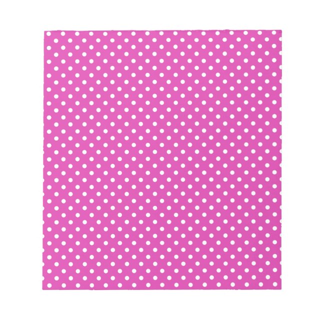Bloco De Notas Magenta, Bolinhas brancas (Frente)