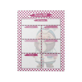 Bloco De Notas Magenta Dr. Gnome Enfermando Estudante Habilidades