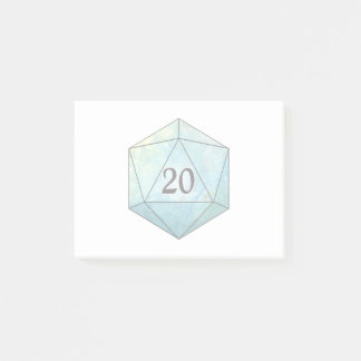 Bloco De Notas Magic sparkly d20 dice