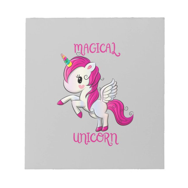 Bloco De Notas Magic Unicorn Lover Fan Club (Frente)