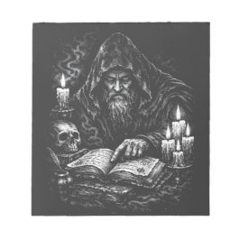 Bloco De Notas Mago Estudando o Grimório — por BurnsInHell