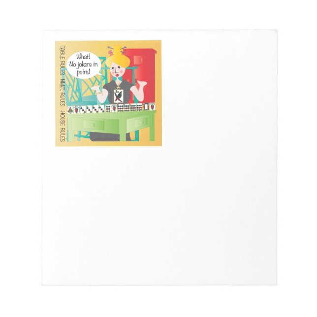 Bloco De Notas Mah Jongg Diz Sem Jokers (Frente)