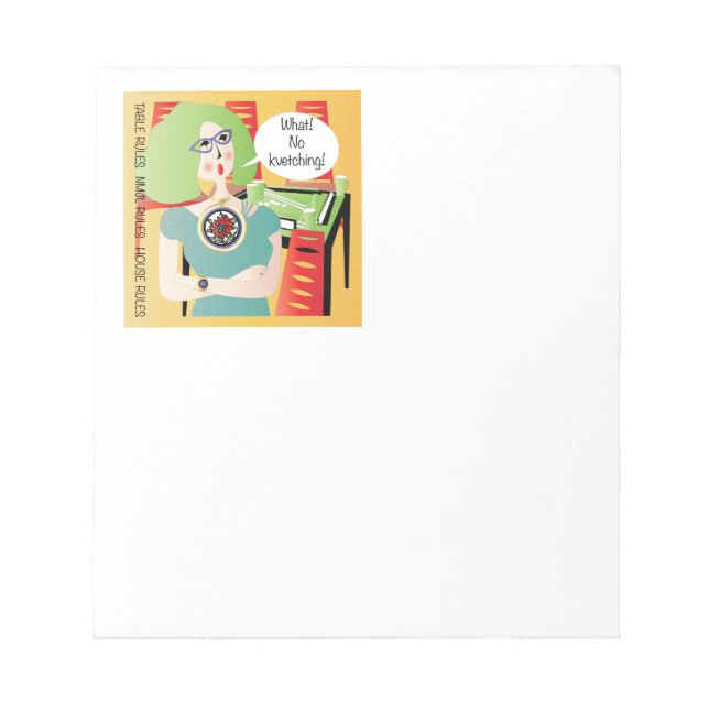 Bloco De Notas Mah Jongg Sayings Kvetching (Frente)