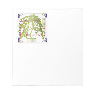 Bloco De Notas Mah Jongg Winter Willow