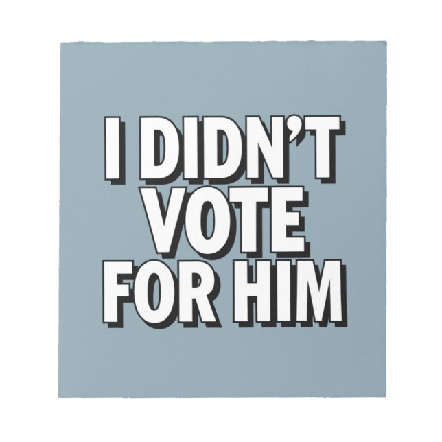 Bloco De Notas MAHA torna a América saudável novamente patriótica (Frente)