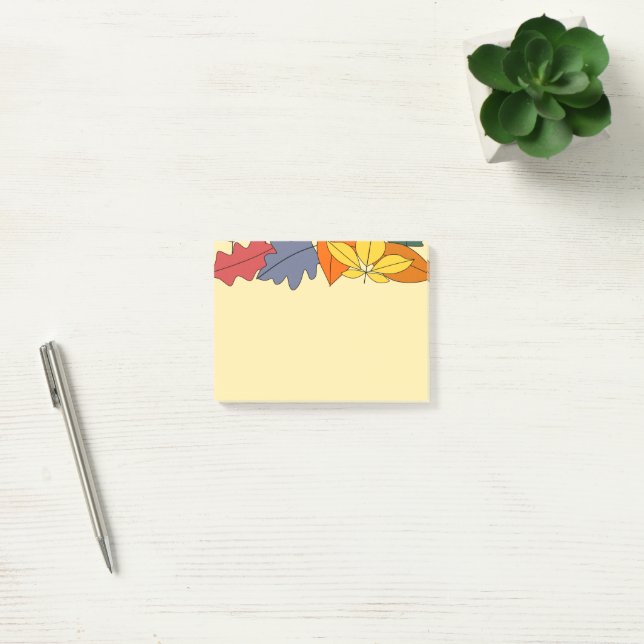 Bloco De Notas Mais Folhas de outono (Escritótio)