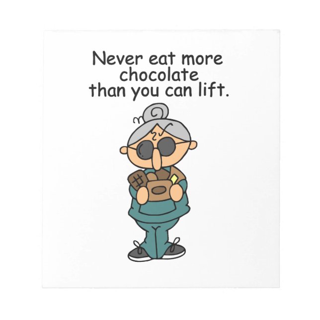 Bloco De Notas Mais Humor de Chocolate (Frente)