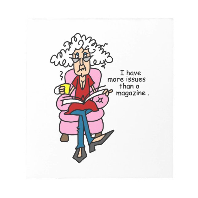 Bloco De Notas Mais problemas do que um Humor da Revista (Frente)