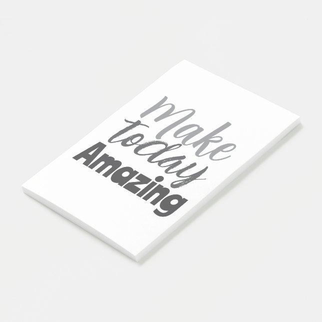 Bloco De Notas Make Today Amazing Inspirational Quote (Inclinado)