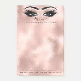 Bloco De Notas Makeup Eyes Lashes SkinName Nome Web Telefone Meta