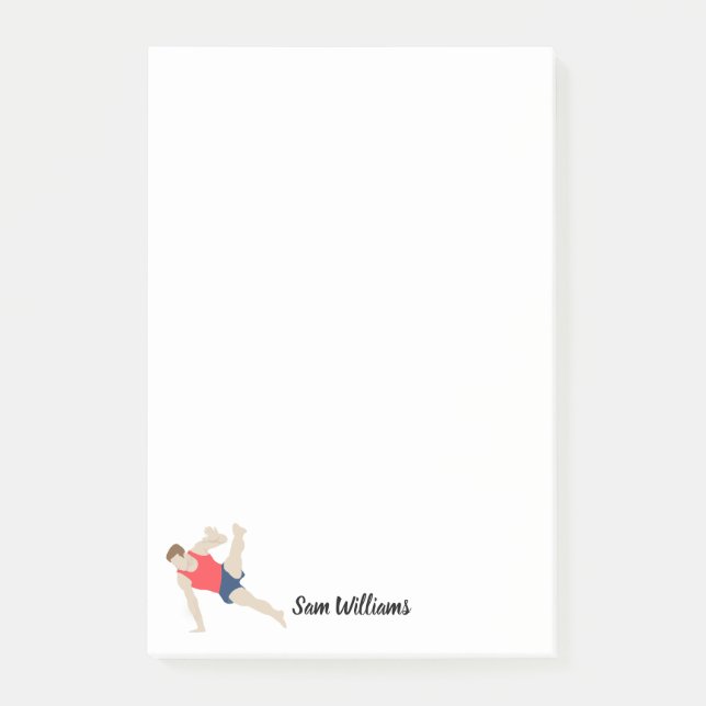 Bloco De Notas Male Gymnast (Frente)