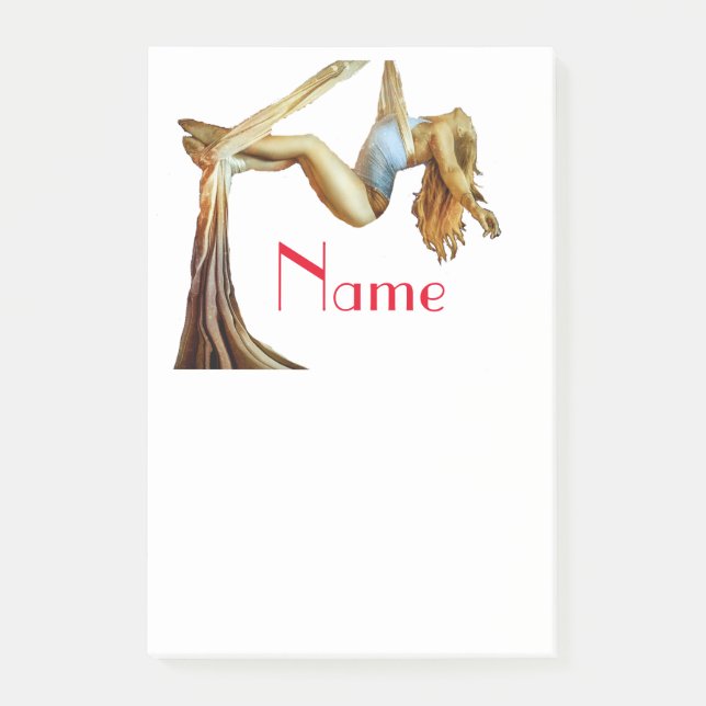 Bloco De Notas Malhação aérea de ioga Thunder_Cove (Frente)