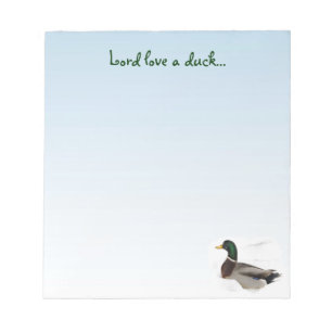 Bloco De Notas Mallard Duck - Senhor ama um pato