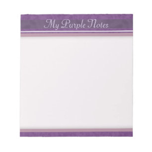 Bloco De Notas Malva roxo da lavanda