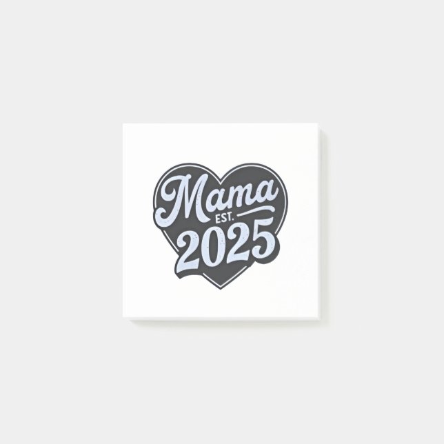 Bloco De Notas MAMA est 2025 Dia de as mães De Gravidez Mamãe Dev (Frente)