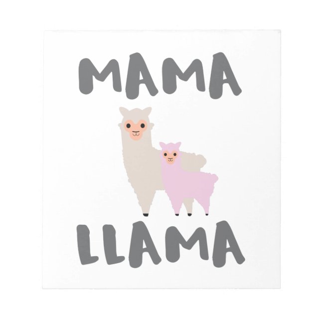 Bloco De Notas Mama Llama Mãe (Frente)