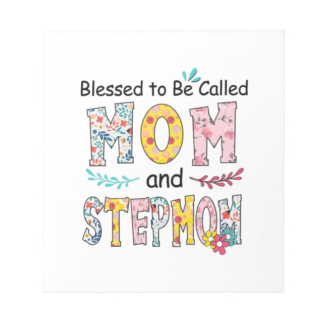 Bloco De Notas Mamãe E Stepmama Aniversário (Frente)