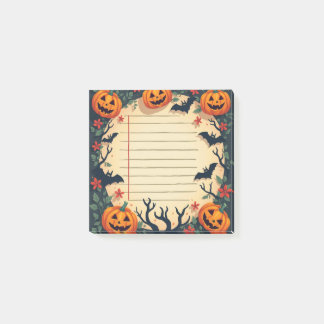 Bloco De Notas Manchas Adicionais do Halloween com Pumpkins&Bats