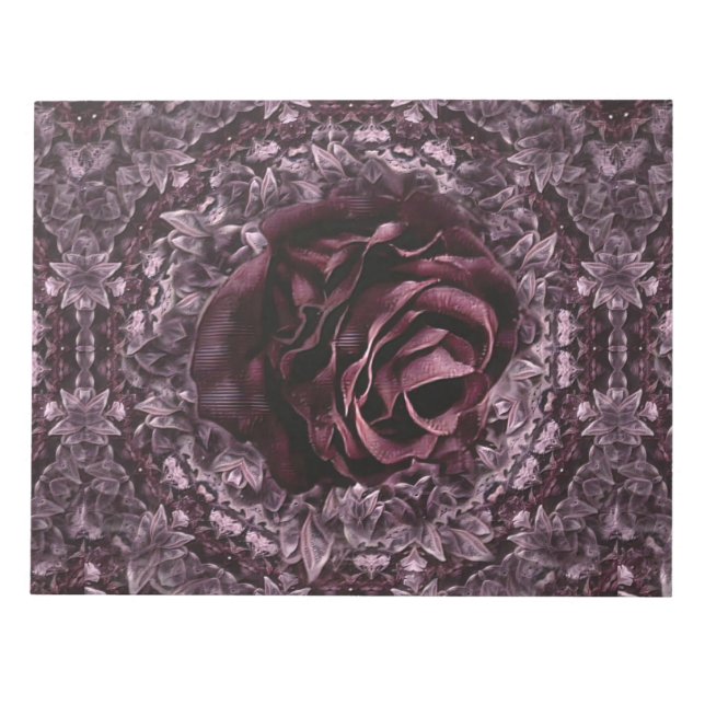 Bloco De Notas Mandala de Rosa  (Frente)