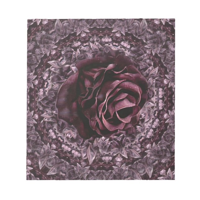 Bloco De Notas Mandala de Rosa  (Frente)