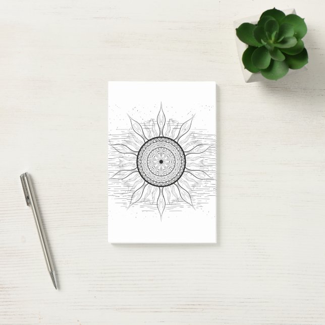 Bloco De Notas Mandala do Sol 1 (Escritótio)