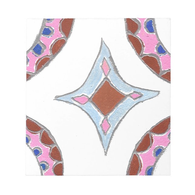 Bloco De Notas Mandala Oil Painting Impressão (Frente)