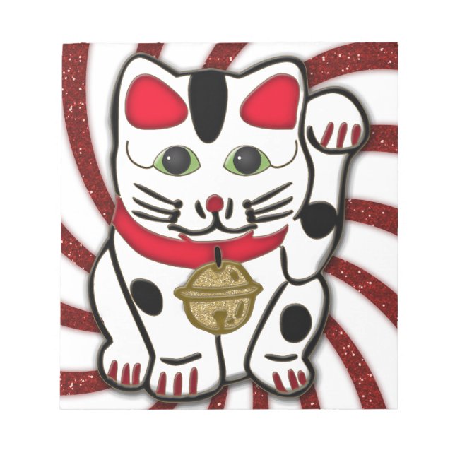 Bloco De Notas maneki neko (Frente)