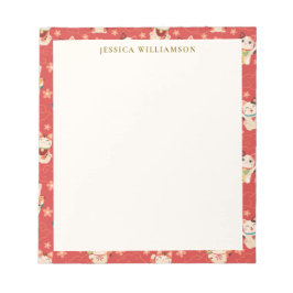 Bloco De Notas Maneki Neko Lucky Cats Personalized Name