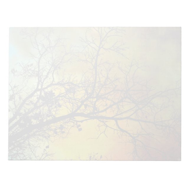 Bloco De Notas Manhã de tempestade com árvore grande salgada (Frente)