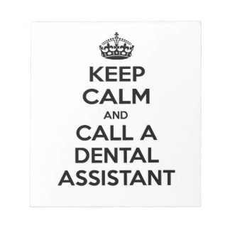 Bloco De Notas Mantenha a calma e chame um dental Assistant
