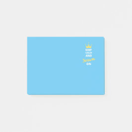 Bloco De Notas Mantenha a calma e o som no Posto