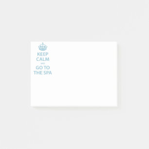 Bloco De Notas Mantenha a calma e vá aos termas