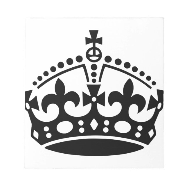 Bloco De Notas Mantenha Calma Coroa (Frente)