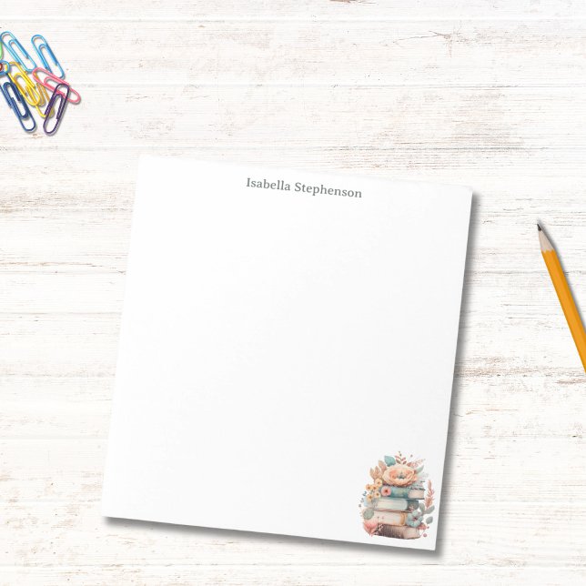 Bloco De Notas Manuais Florais De Aquarela, Livros Personalizados (Criador carregado)