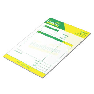Bloco De Notas Manual de fatura comercial para empresas de mão -