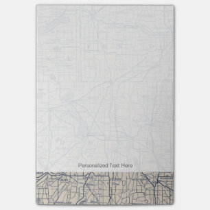 Bloco De Notas Mapa de estradas 4 da bicicleta de Wisconsin